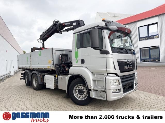 MAN TGS 26.460 6x2-4 BL, Kran Hiab X-HiDuo 188 ES-5, Camiones bañeras basculantes o volquetes
