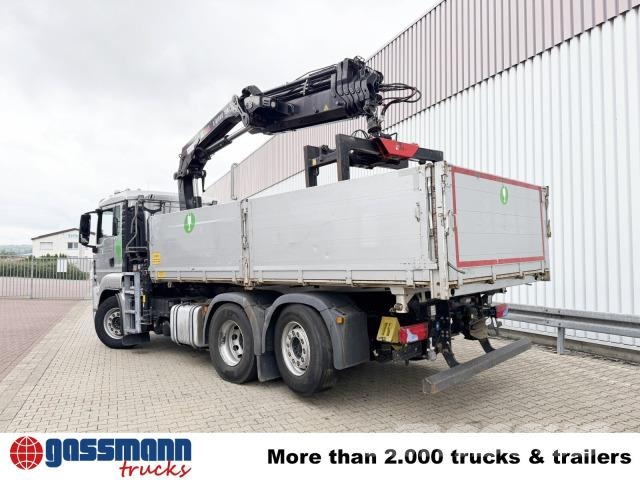MAN TGS 26.460 6x2-4 BL, Kran Hiab X-HiDuo 188 ES-5, Camiones bañeras basculantes o volquetes