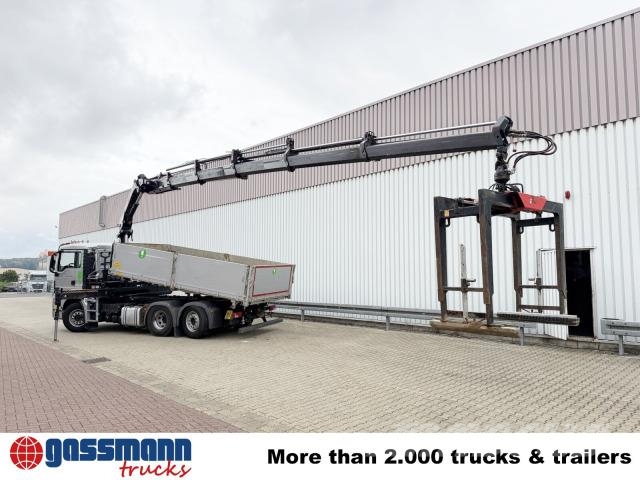 MAN TGS 26.460 6x2-4 BL, Kran Hiab X-HiDuo 188 ES-5, Camiones bañeras basculantes o volquetes