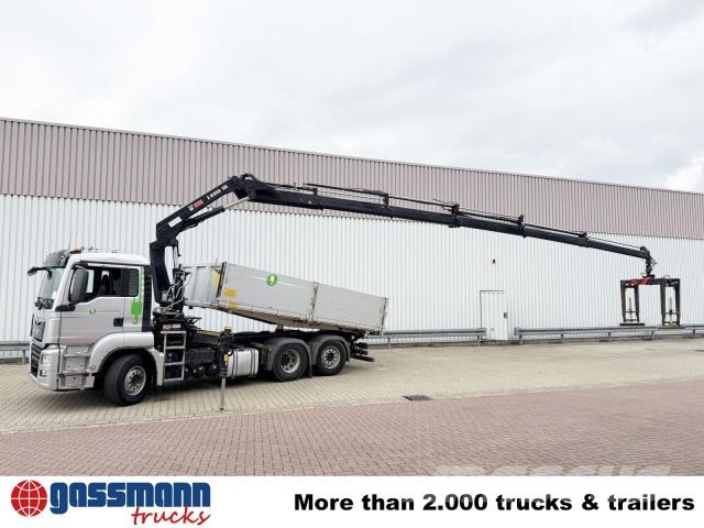 MAN TGS 26.460 6x2-4 BL, Kran Hiab X-HiDuo 188 ES-5, Camiones bañeras basculantes o volquetes