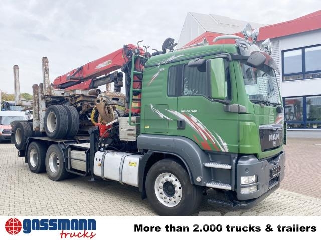 MAN TGS 26.480 6x4 BB, Intarder, Kran Epsilon S270L88, 목재 트럭