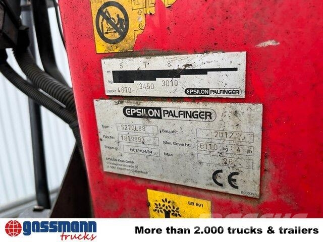 MAN TGS 26.480 6x4 BB, Intarder, Kran Epsilon S270L88, 목재 트럭