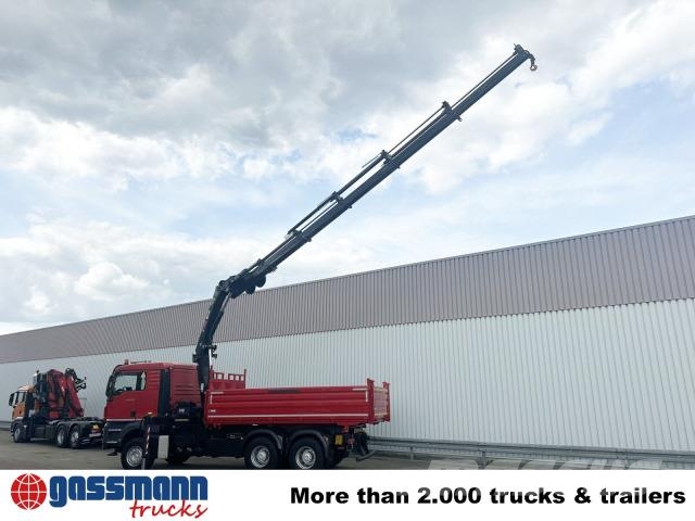 MAN TGS 26.480 6x4 BB, Kran Hiab 244 E-5 Hiduo, Funk, Самосвал