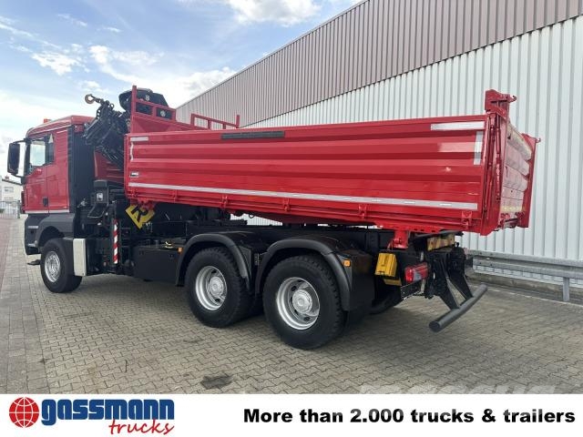MAN TGS 26.480 6x4 BB, Kran Hiab 244 E-5 Hiduo, Funk, Самосвал