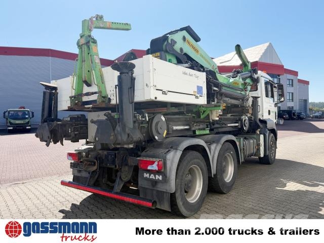 MAN TGS 26.480 6x4 BB, Palfinger Kran PK 92002- SH G 플랫베드/드롭사이드 트럭