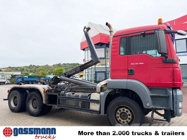 MAN TGS 26.480 6X4 BB, Retarder, Meiller Abrollkipper
