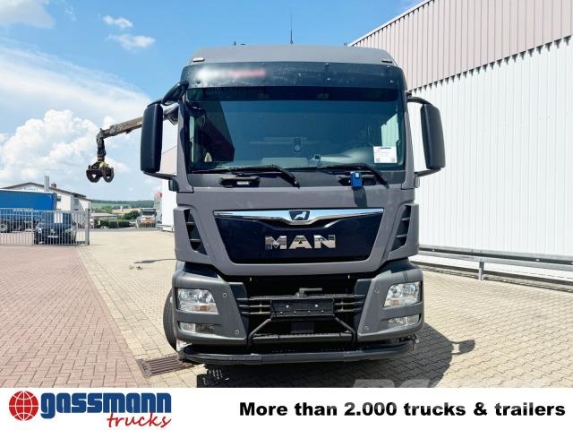MAN TGS 26.500 6X4H-4 BL, PriTarder, HydroDrive, 목재 트럭