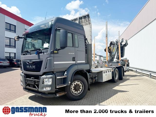 MAN TGS 26.500 6X4H-4 BL, PriTarder, HydroDrive, 목재 트럭