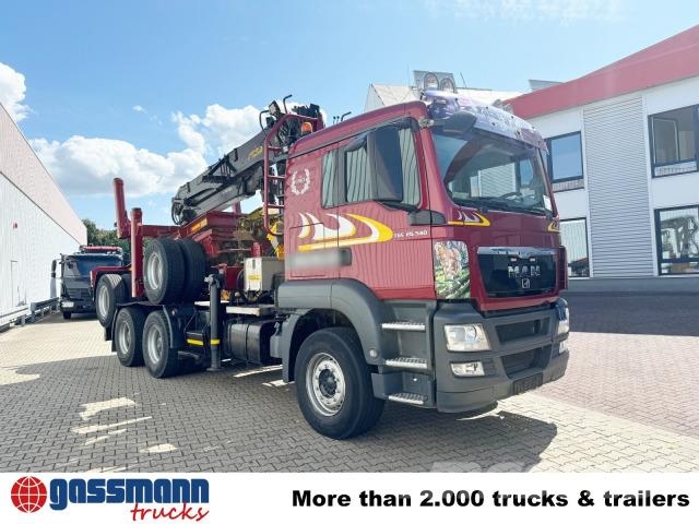 MAN TGS 26.540 6X4 BL, Intarder, Kran Epsilon S260L82, 목재 트럭