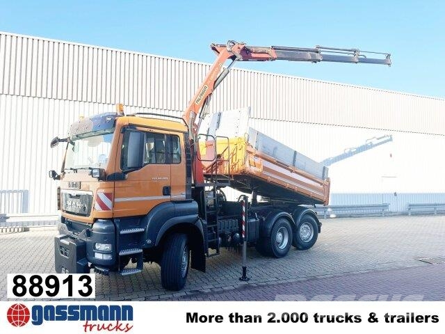 MAN TGS 28.400 6X4-4 BL, Kran Palfinger PK12001-EH, Самосвал