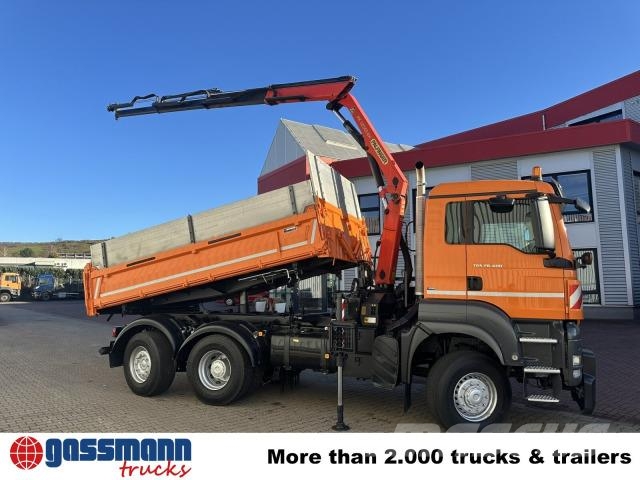 MAN TGS 28.400 6X4-4 BL, Kran Palfinger PK12001-EH, Самосвал