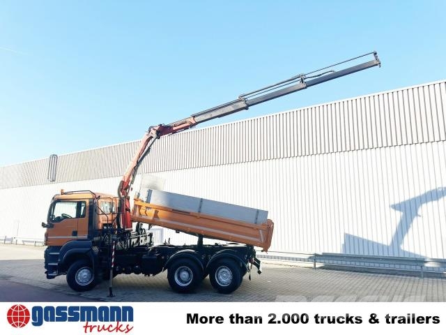 MAN TGS 28.400 6X4-4 BL, Kran Palfinger PK12001-EH, Самосвал