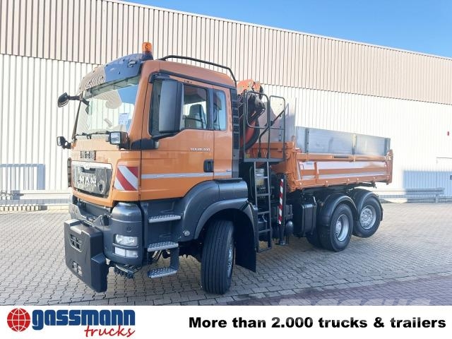 MAN TGS 28.400 6X4-4 BL, Kran Palfinger PK12001-EH, Самосвал
