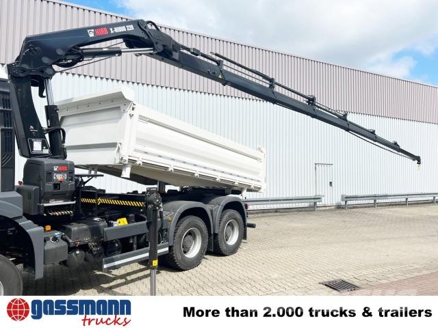 MAN TGS 33.430 6x6 BB CH mit Kran Hiab X-HiDuo 228 Самосвал