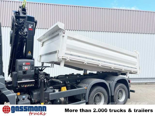 MAN TGS 33.430 6x6 BB CH mit Kran Hiab X-HiDuo 228 Самосвал