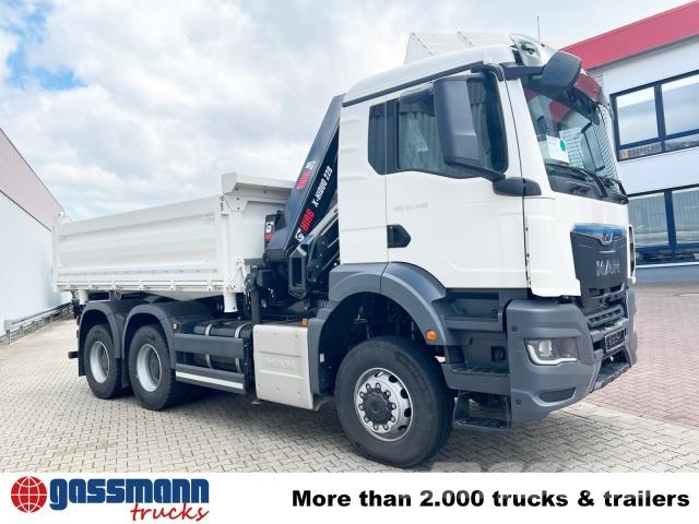 MAN TGS 33.430 6x6 BB CH mit Kran Hiab X-HiDuo 228 Самосвал