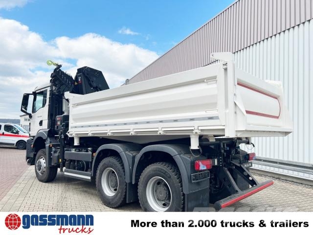 MAN TGS 33.430 6x6 BB CH mit Kran Hiab X-HiDuo 228 Самосвал