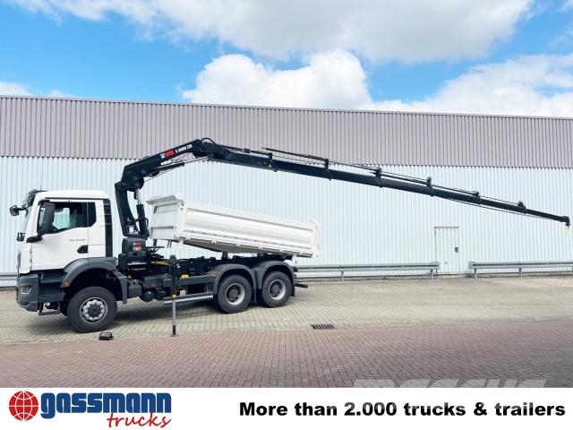 MAN TGS 33.430 6x6 BB CH mit Kran Hiab X-HiDuo 228 Самосвал