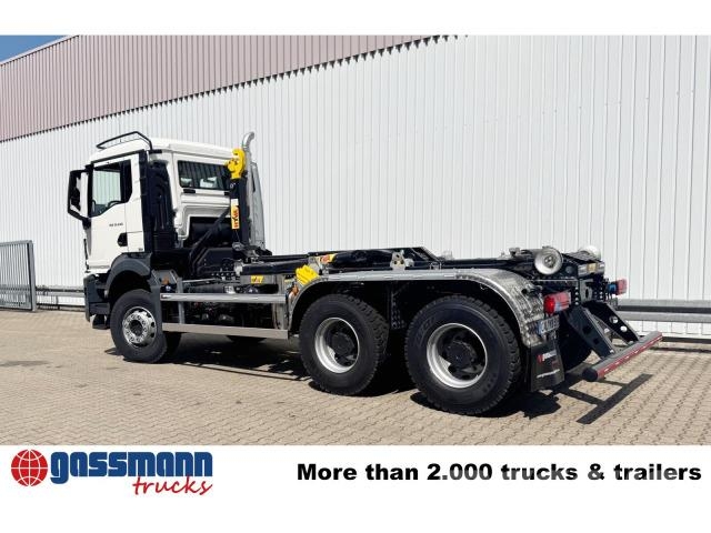 MAN TGS 33.440 6x4 BB 훅 리프트 트럭