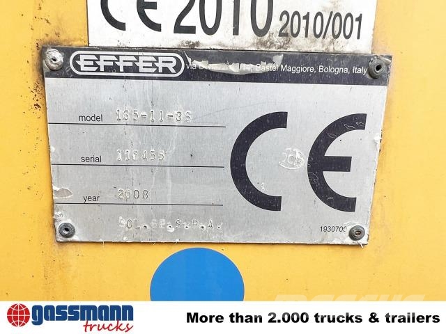 MAN TGS 33.440 6X4 BL mit Kran Effer 165-3S, Funk 훅 리프트 트럭