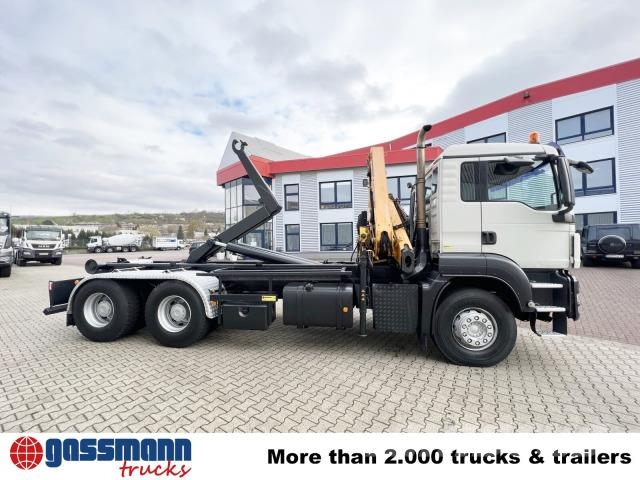 MAN TGS 33.440 6X4 BL mit Kran Effer 165-3S, Funk 훅 리프트 트럭