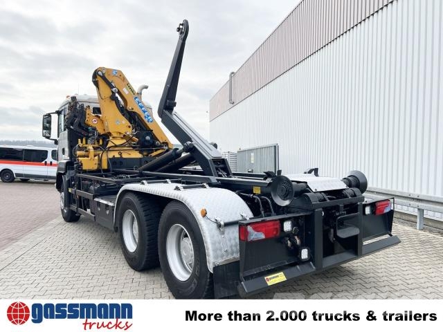 MAN TGS 33.440 6X4 BL mit Kran Effer 165-3S, Funk 훅 리프트 트럭