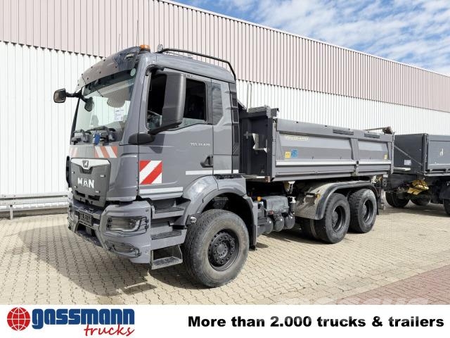 MAN TGS 33.470 6x4 BL, Navi, Motorabtrieb, Bordmatik Sora- ja kippiautot