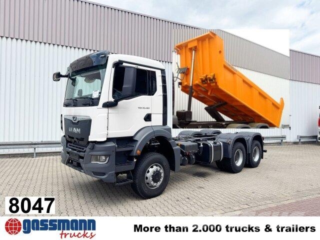 MAN TGS 33.480 6x6 BB CH, Hohe Bauart, Stahlmulde ca. 其他貨車