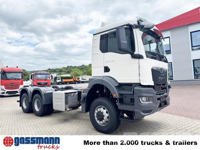 MAN TGS 33.480 6x6 BB CH, Hohe Bauart, Stahlmulde ca. 其他貨車