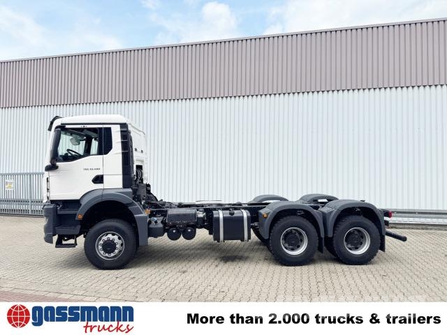 MAN TGS 33.480 6x6 BB CH, Hohe Bauart, Stahlmulde ca. 其他貨車