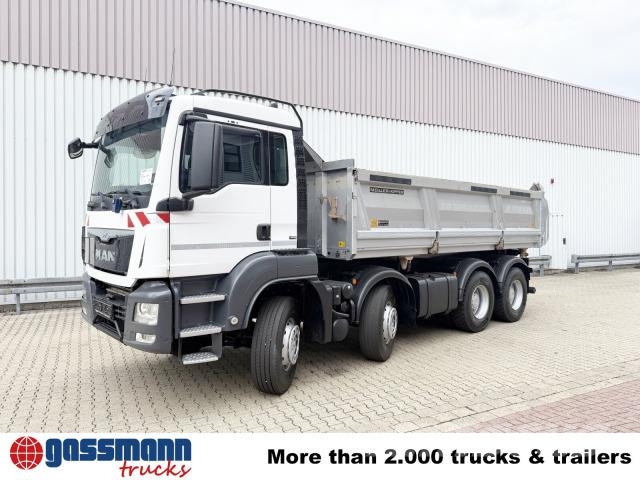 MAN TGS 35.440 8X4 BB, Navi, Meiller Bordmatik Savivarčių priekabų vilkikai