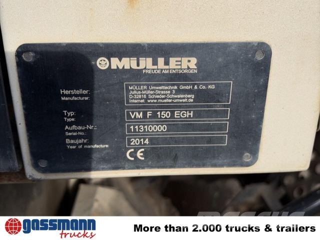 MAN TGS 35.440 8x4, Müller VM F 150 Schlammsaugwagen Spazzatrici