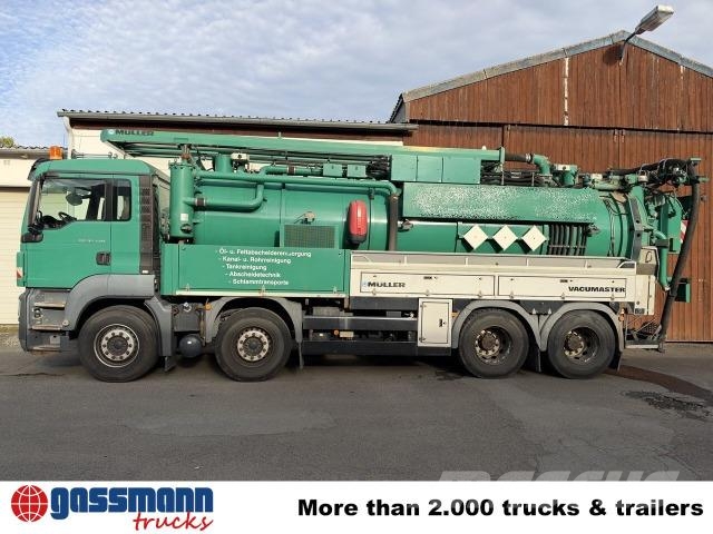 MAN TGS 35.440 8x4, Müller VM F 150 Schlammsaugwagen Spazzatrici