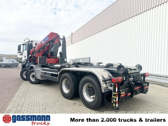 MAN TGS 35.480 8X4 BL, Kran HMF 3220-K6, 4-fach Φορτηγά ανατροπή με γάντζο