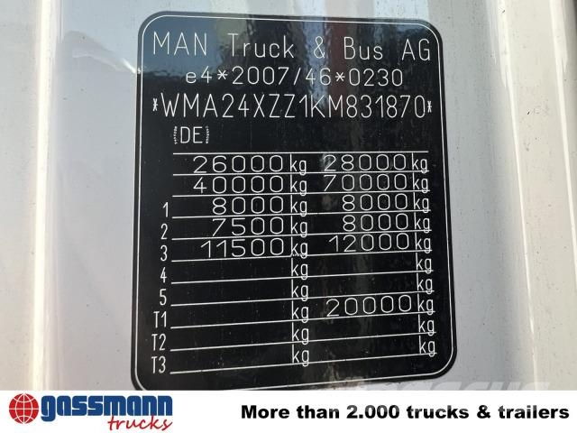 MAN TGX 26.500 6X2/4 BLS, Intarder, Vorlauflenk-/lift, Tegljači