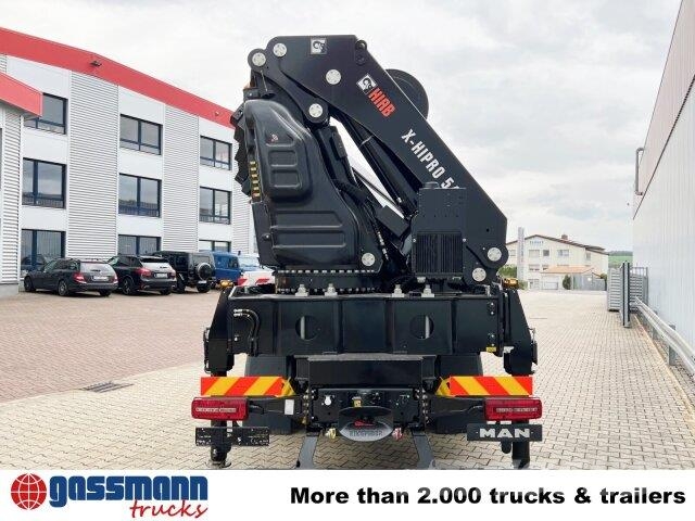 MAN TGX 26.510 6x2-4 LL, Kran Hiab X-HiPro 548 E-8, Platformas/izkraušana no sāniem