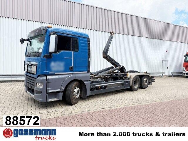 MAN TGX 26.580 6x2-4 BL, Intarder, Lenk-/Liftachse, 훅 리프트 트럭