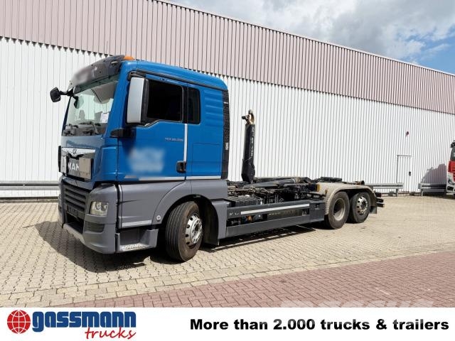 MAN TGX 26.580 6x2-4 BL, Intarder, Lenk-/Liftachse, 훅 리프트 트럭