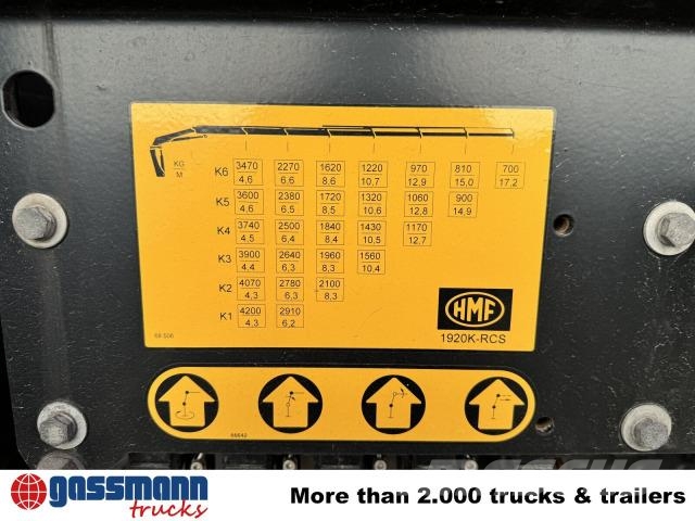 MAN TGX 35.460 8X4-4 BL, Kran HMF 1920-K5, Funk, 吊鉤式起重車