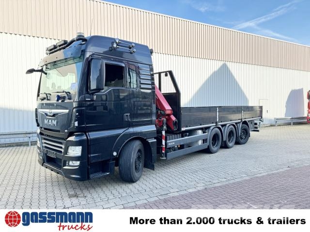 MAN TGX 35.460 8X4-4 BL, Kran HMF 1920-K5, Funk, شاحنات مسطحة/مفصلية الجوانب