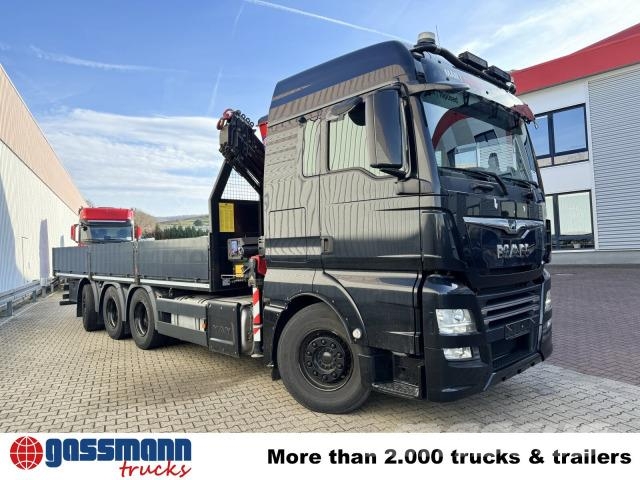 MAN TGX 35.460 8X4-4 BL, Kran HMF 1920-K5, Funk, شاحنات مسطحة/مفصلية الجوانب