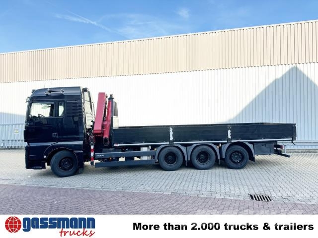MAN TGX 35.460 8X4-4 BL, Kran HMF 1920-K5, Funk, شاحنات مسطحة/مفصلية الجوانب
