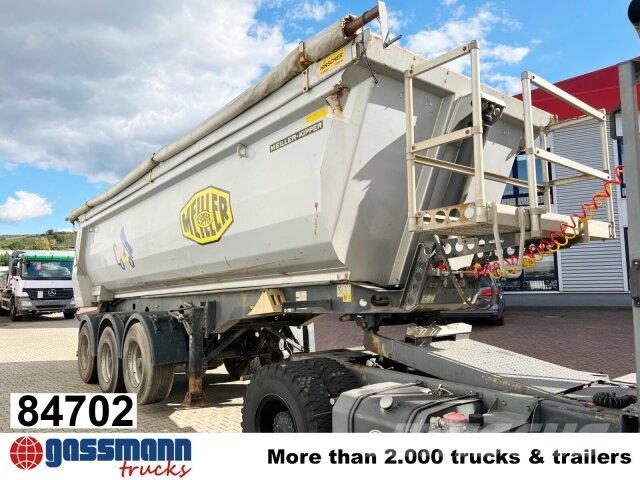 Meiller MHPS 12/27 NOSS2, Stahlmulde ca. 26m³, Liftachse Semi-trailer med tip