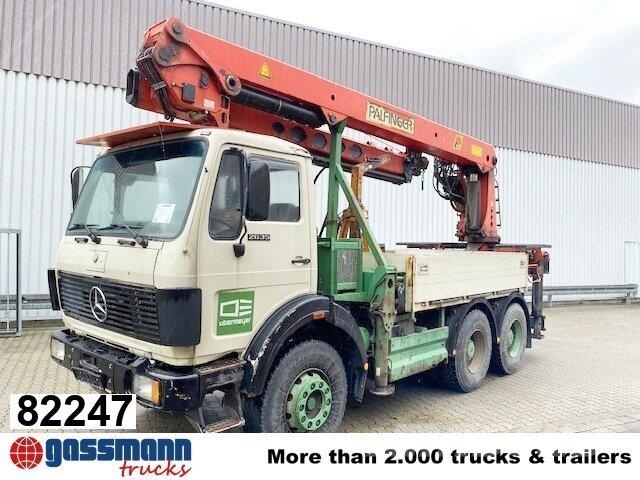Mercedes-Benz 2635 6x4, V8, Heckkran Palfinger PK 28000, Funk, Flatbed / Dropside trucks