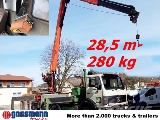 Mercedes-Benz 2635 6x4, V8, Heckkran Palfinger PK 28000, Funk, Flatbed / Dropside trucks