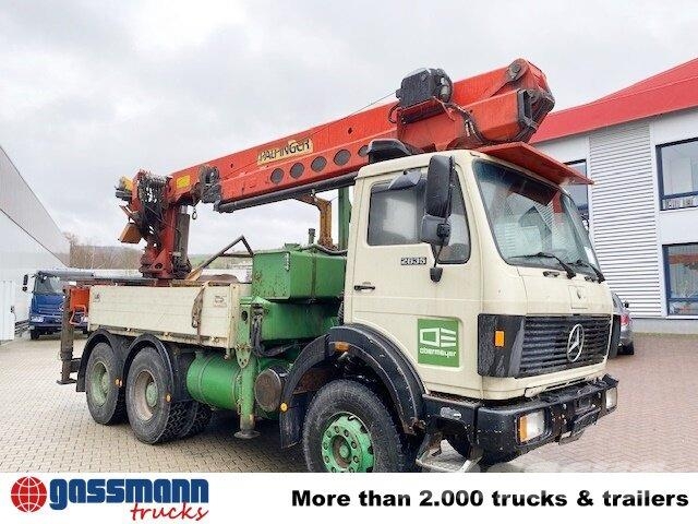 Mercedes-Benz 2635 6x4, V8, Heckkran Palfinger PK 28000, Funk, Flatbed / Dropside trucks