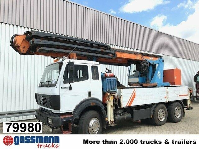 Mercedes-Benz 2638 K 6x4 mit Heckkran Palfinger PK 68000 Flatbed / Dropside trucks