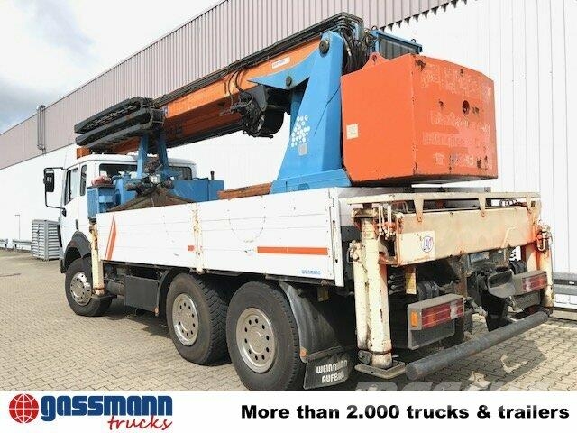 Mercedes-Benz 2638 K 6x4 mit Heckkran Palfinger PK 68000 Flatbed / Dropside trucks