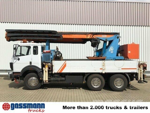 Mercedes-Benz 2638 K 6x4 mit Heckkran Palfinger PK 68000 Flatbed / Dropside trucks