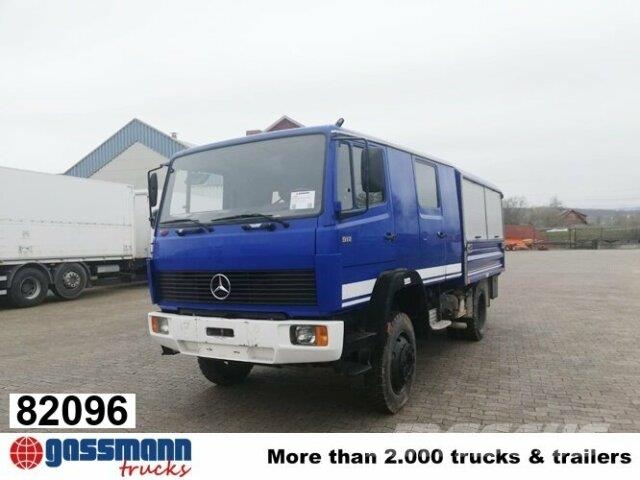 Mercedes-Benz 917 AF 4x4 Doka Flatbed / Dropside trucks